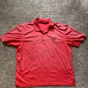 Men's ombré coral golf Shirt
